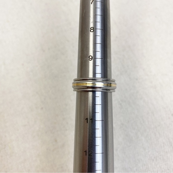 Triton Stainless steel/14k band ring - Picture 5 of 6